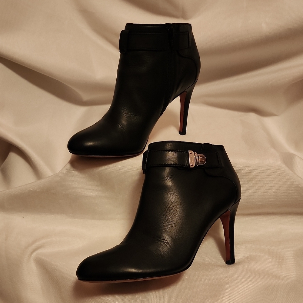 Coach Black Heeled Boots with Stiletto Heel